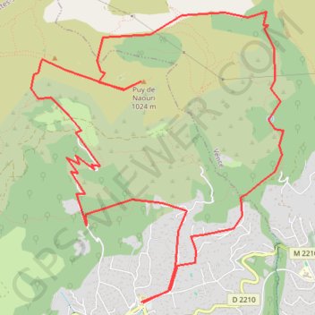 Itinéraire Pic naouri, distance, dénivelé, altitude, carte, profil, trace GPS