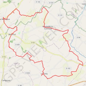 Itinéraire Circuit Le Mesnilbus (Manche), distance, dénivelé, altitude, carte, profil, trace GPS