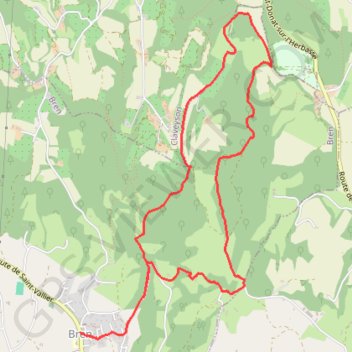 Itinéraire Par les croix bleue et rouge, distance, dénivelé, altitude, carte, profil, trace GPS