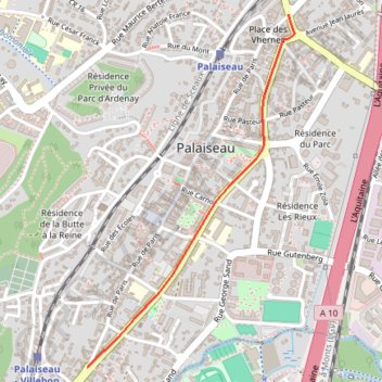 Itinéraire Massy, distance, dénivelé, altitude, carte, profil, trace GPS