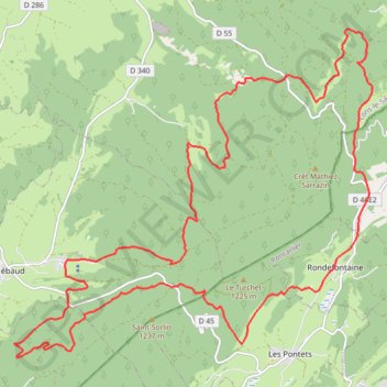 Itinéraire Dans le massif de la Haute Joux - entre Doubs et Jura, distance, dénivelé, altitude, carte, profil, trace GPS
