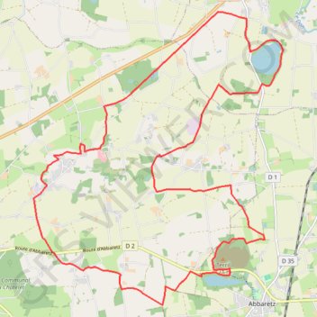 Itinéraire Àbbaretz - Mine d'Abbaretz, distance, dénivelé, altitude, carte, profil, trace GPS