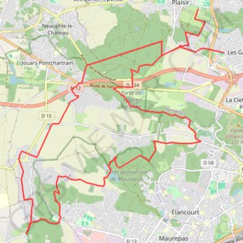Itinéraire La Plaisiroise VTT 2024 25 km, distance, dénivelé, altitude, carte, profil, trace GPS