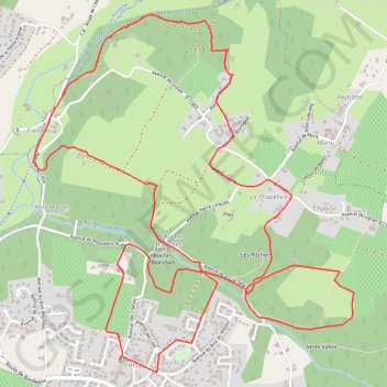 Itinéraire Autour de Cénac, distance, dénivelé, altitude, carte, profil, trace GPS