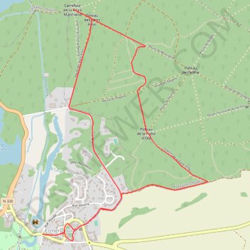 Itinéraire Une atmosphère de lande - Ermenonville, distance, dénivelé, altitude, carte, profil, trace GPS