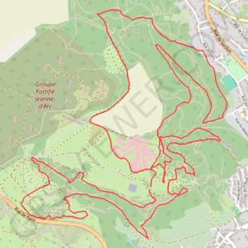 Itinéraire Circuit des Crapauds - Rozérieulles, distance, dénivelé, altitude, carte, profil, trace GPS
