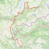 Itinéraire Bessans - Montgenèvre, distance, dénivelé, altitude, carte, profil, trace GPS