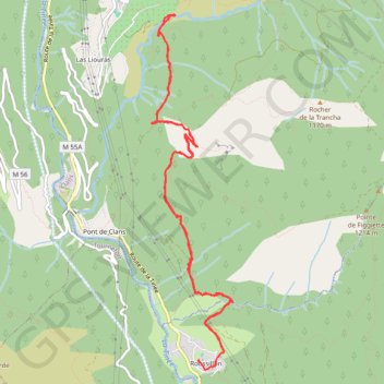Itinéraire Rando en groupe à Roussillon (Haute Tinée), distance, dénivelé, altitude, carte, profil, trace GPS