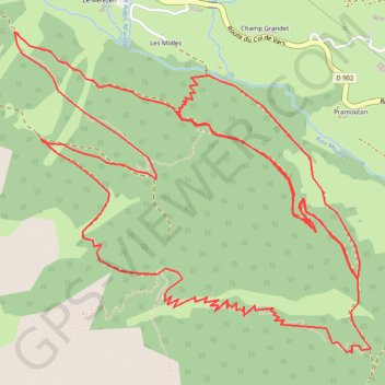 Itinéraire Fort Claous, distance, dénivelé, altitude, carte, profil, trace GPS