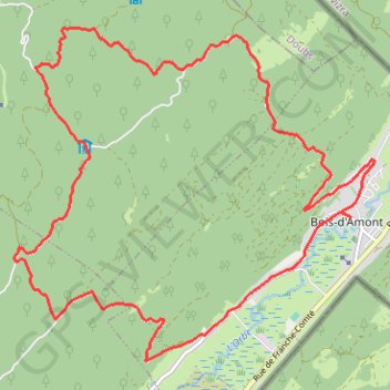 Itinéraire Au coeur du Risoux - Bois-d'Amont, distance, dénivelé, altitude, carte, profil, trace GPS