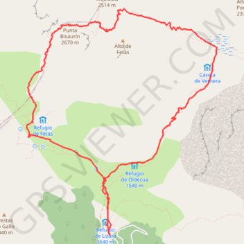 Itinéraire Bisaurin, distance, dénivelé, altitude, carte, profil, trace GPS