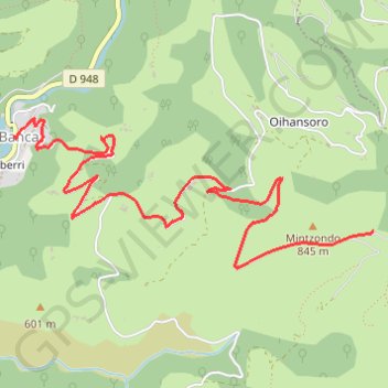 Itinéraire Itineraire-route-depuis-Banca-Mariano-le-30-12-2012, distance, dénivelé, altitude, carte, profil, trace GPS