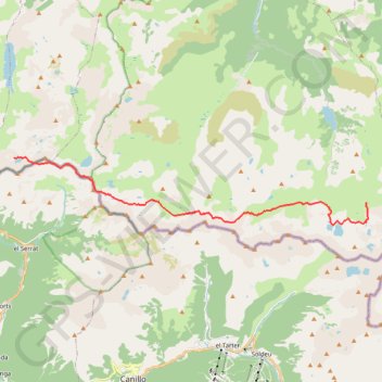 Itinéraire Pyrénées HRP, distance, dénivelé, altitude, carte, profil, trace GPS