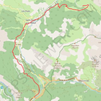 Itinéraire La Condamine - Fouillouse, distance, dénivelé, altitude, carte, profil, trace GPS