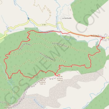 Itinéraire Tête de la Plane, distance, dénivelé, altitude, carte, profil, trace GPS