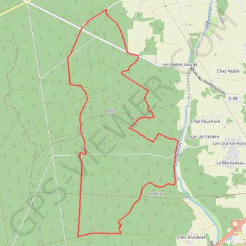 Itinéraire 16-188, distance, dénivelé, altitude, carte, profil, trace GPS