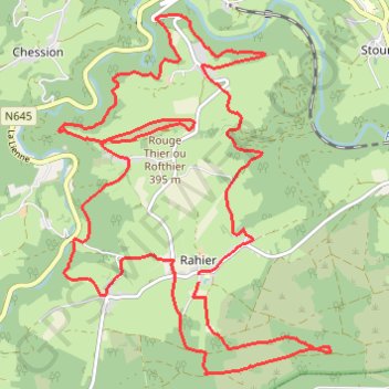 Itinéraire Rando Rahier, distance, dénivelé, altitude, carte, profil, trace GPS