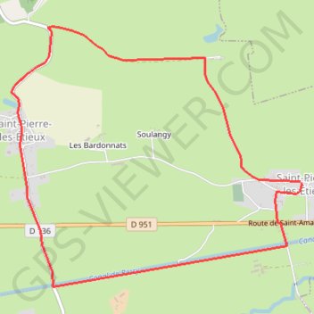 Itinéraire Circuit des 3 écluses, distance, dénivelé, altitude, carte, profil, trace GPS