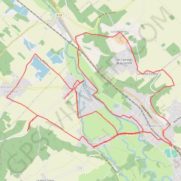 Itinéraire Autour de Croisy sur Eure, distance, dénivelé, altitude, carte, profil, trace GPS