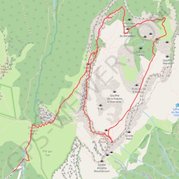 Itinéraire Par sangles et crêtes autour de la Dent de Crolles, distance, dénivelé, altitude, carte, profil, trace GPS