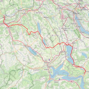 Itinéraire Tour 2023 jour 2 v2, distance, dénivelé, altitude, carte, profil, trace GPS
