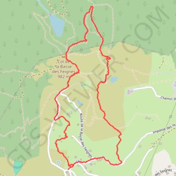 Itinéraire La bresse, distance, dénivelé, altitude, carte, profil, trace GPS
