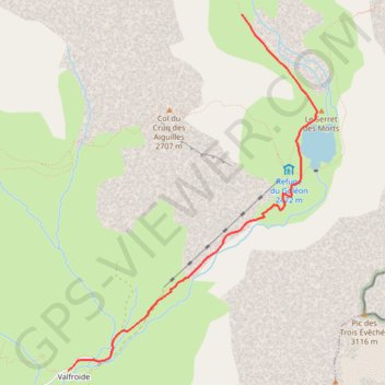 Itinéraire Randonnée au lac du goléon, distance, dénivelé, altitude, carte, profil, trace GPS