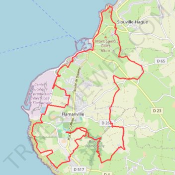 Itinéraire 1 - RdC 2025 VTT 23km - 449m, distance, dénivelé, altitude, carte, profil, trace GPS