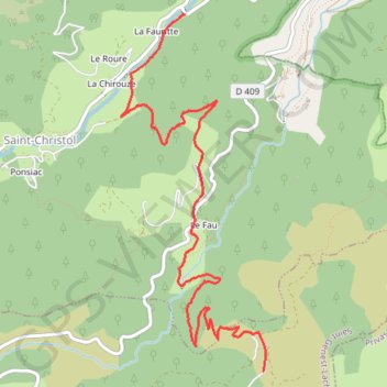 Itinéraire La Fauritte - La Ventouse, distance, dénivelé, altitude, carte, profil, trace GPS