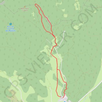 Itinéraire La combe aux moines, distance, dénivelé, altitude, carte, profil, trace GPS