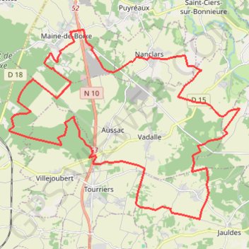 Itinéraire circuit 1, distance, dénivelé, altitude, carte, profil, trace GPS