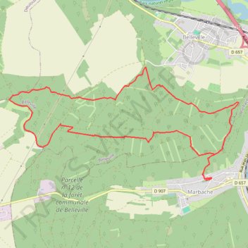 Itinéraire Marbache, distance, dénivelé, altitude, carte, profil, trace GPS