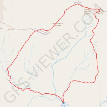Itinéraire Tête d'Aussois, distance, dénivelé, altitude, carte, profil, trace GPS