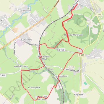 Itinéraire 4 - 2025 RdC 10 km Pédestre (2025-03-29), distance, dénivelé, altitude, carte, profil, trace GPS