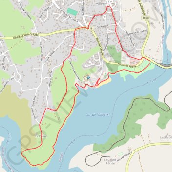 Itinéraire Circuit du Grézelon - Villerest, distance, dénivelé, altitude, carte, profil, trace GPS