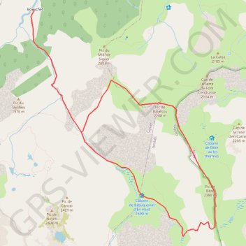 Itinéraire Pic de Béze depuis le Bouychet, distance, dénivelé, altitude, carte, profil, trace GPS