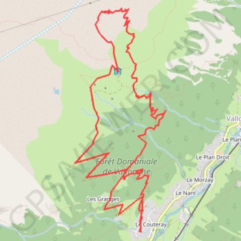 Itinéraire Le Charmoz, distance, dénivelé, altitude, carte, profil, trace GPS
