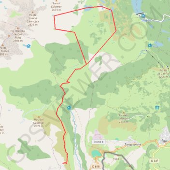 Itinéraire Campagnol, distance, dénivelé, altitude, carte, profil, trace GPS