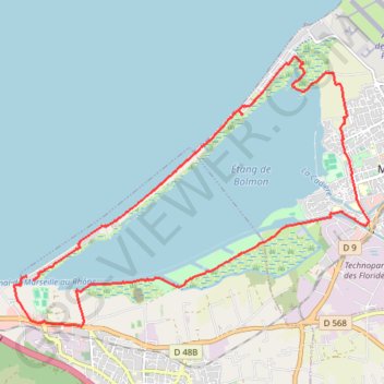 Itinéraire Tour de l'étang de Bolmon - 29235 - UtagawaVTT.com, distance, dénivelé, altitude, carte, profil, trace GPS