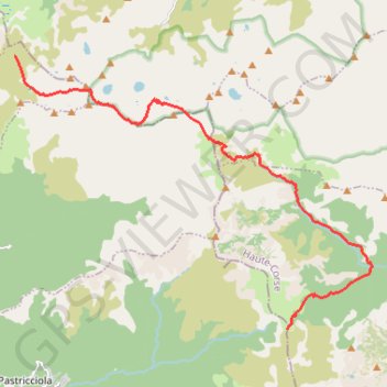 Itinéraire GR20 Refuge de Manganu Refuge de l'Onda, distance, dénivelé, altitude, carte, profil, trace GPS