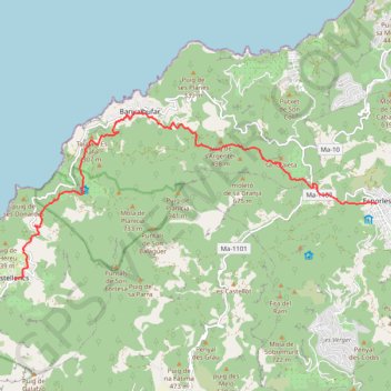 Itinéraire Ruta de Pedra en Sec -, distance, dénivelé, altitude, carte, profil, trace GPS