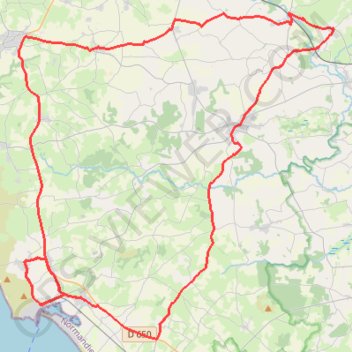 Itinéraire TM2025 ET3 Barneville - Carteret-19440040, distance, dénivelé, altitude, carte, profil, trace GPS