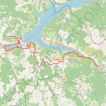 Itinéraire TLSP J3 Lauzet-Rousset-20616614, distance, dénivelé, altitude, carte, profil, trace GPS