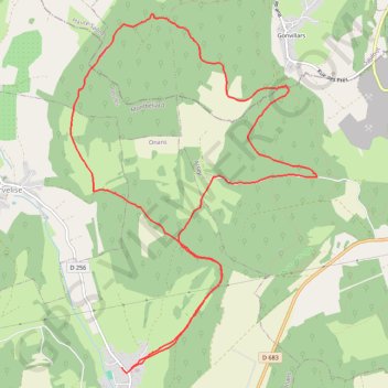 Itinéraire Les baraques, distance, dénivelé, altitude, carte, profil, trace GPS
