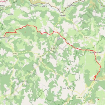 Itinéraire La Canourgue - Sainte-Enimie, distance, dénivelé, altitude, carte, profil, trace GPS