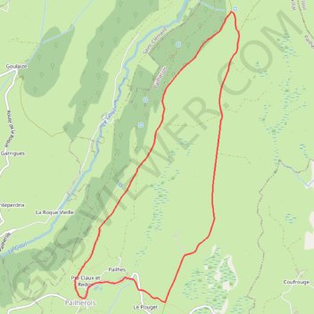 Itinéraire Les Montagnes - Pailherols, distance, dénivelé, altitude, carte, profil, trace GPS