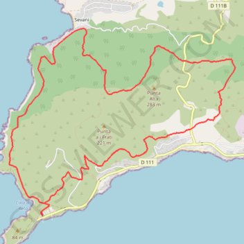 Itinéraire Rando Imperial Ouest, distance, dénivelé, altitude, carte, profil, trace GPS