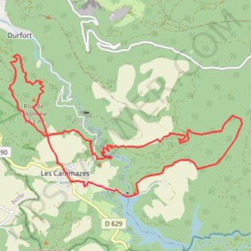 Itinéraire Les cammazes, distance, dénivelé, altitude, carte, profil, trace GPS