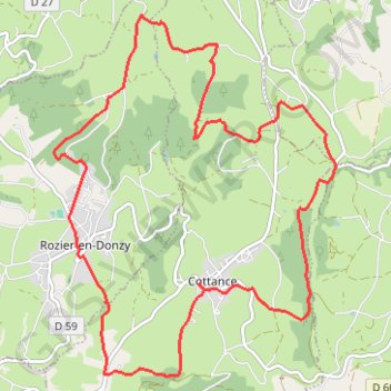 Itinéraire Montagnes du Matin - Cottance, distance, dénivelé, altitude, carte, profil, trace GPS