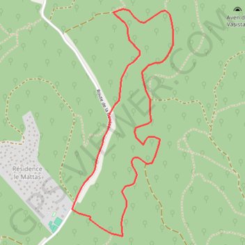 Itinéraire Mattas - randonnee 4 km, distance, dénivelé, altitude, carte, profil, trace GPS
